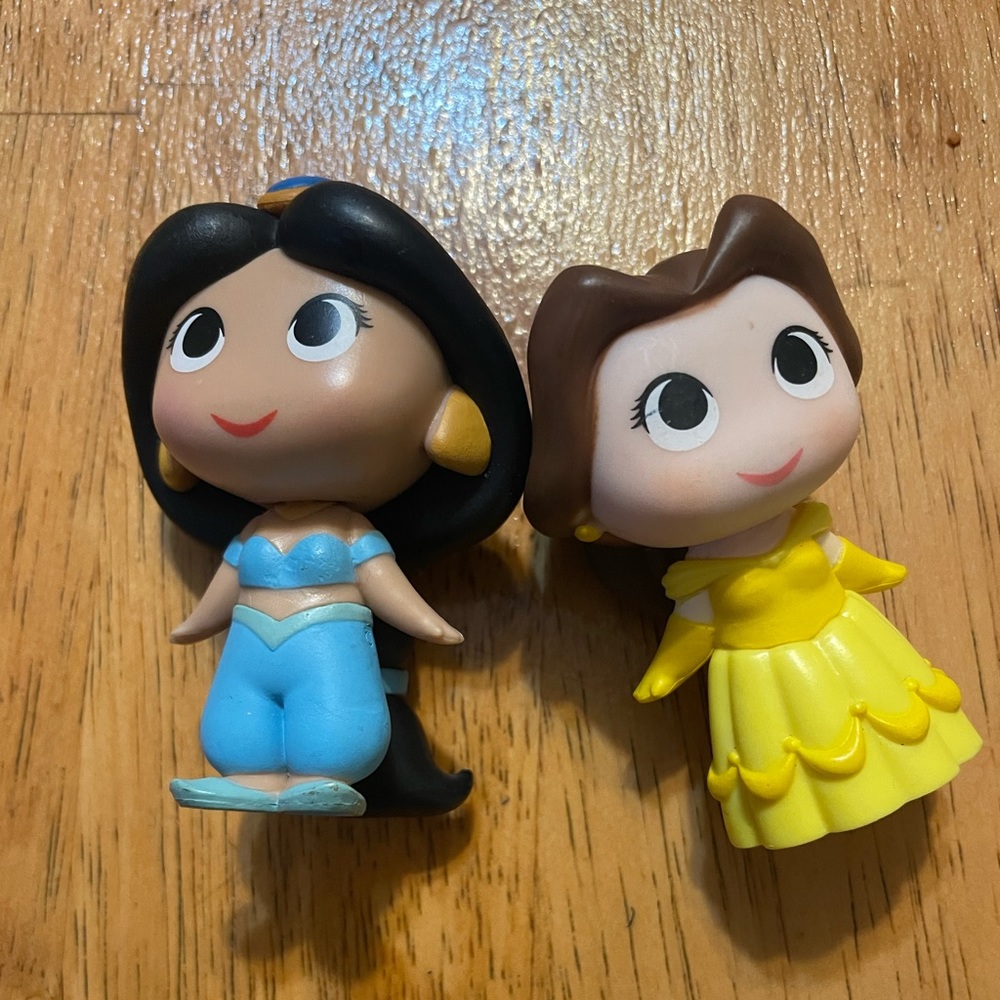 Jasmine and belle funko pop figures